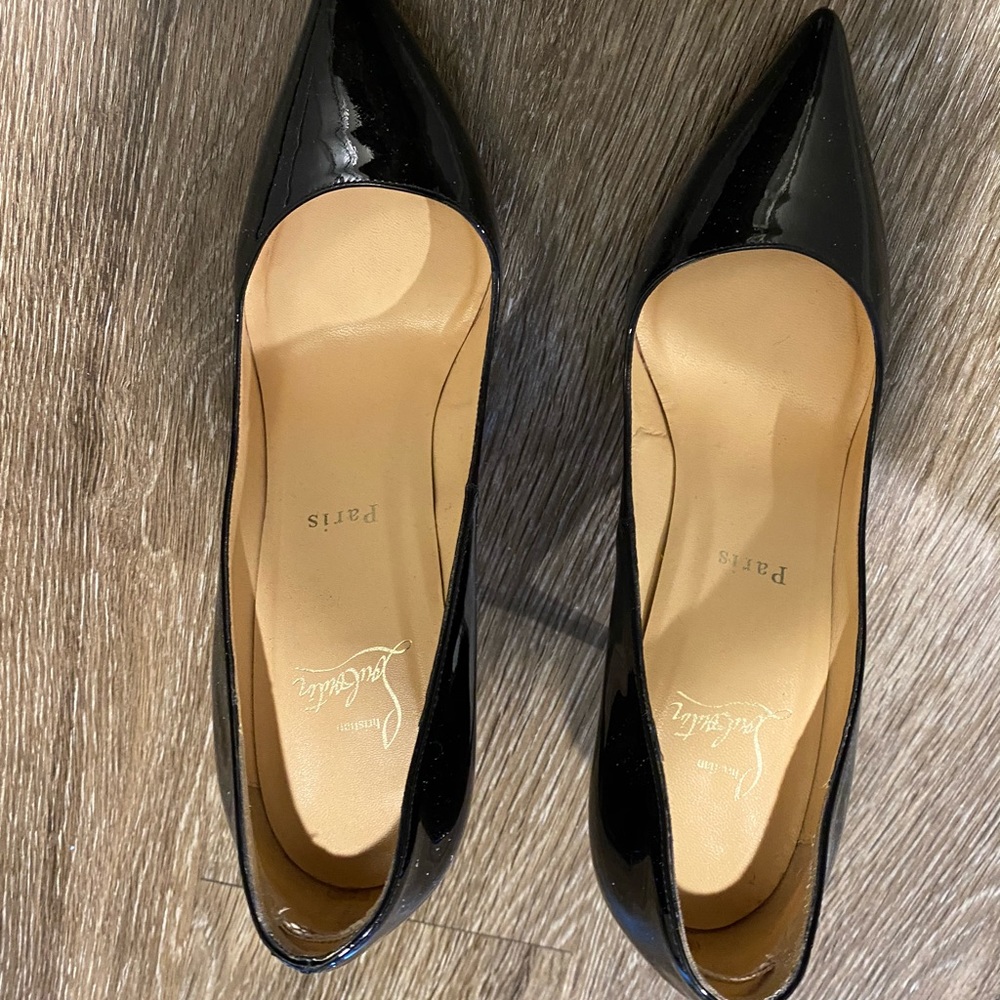 Christian louboutin heels 38 black 100mm